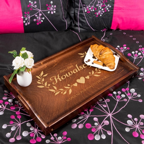 STOLIK ŚNIADANIOWY oryginalny prezent dla Nowożeńców Pan i Pani