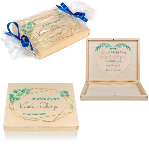 PREZENT DLA PARY MŁODEJ pudełko zastrzyk gotówki pomysłowa koperta