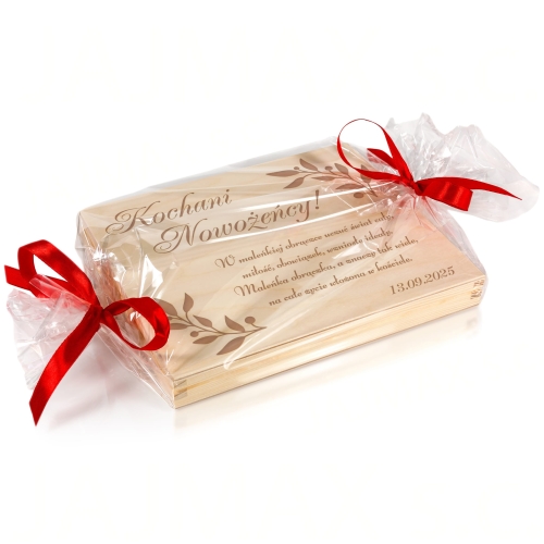 Pudełko na pieniądze PREZENT ŚLUBNY grawer