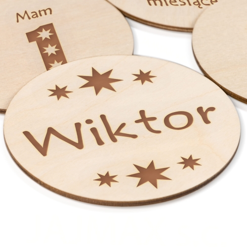 FOTO TABLICZKI Z MIESIĄCAMI do sesji zdjęciowych prezent dla dziecka