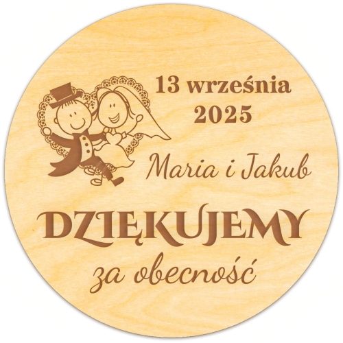 UPOMINKI DLA GOŚCI NA ŚLUB wyjątkowe podziękowania za obecność