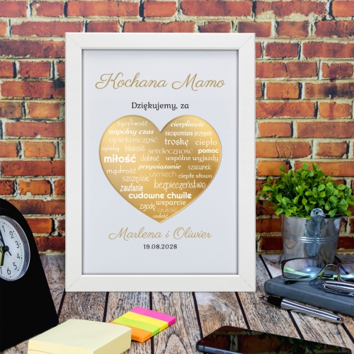 PREZENT DLA KOCHANEJ MAMY podziękowania ślub wesele z dedykacją