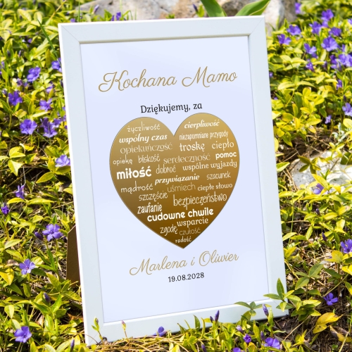 PREZENT DLA KOCHANEJ MAMY podziękowania ślub wesele z dedykacją
