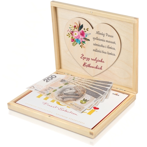 SZKATUŁKA NA PIENIĄDZE pomysłowy sposób wręczenia pieniędzy ślub