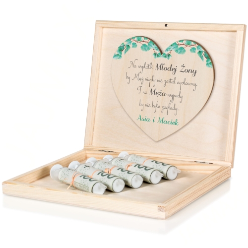 PREZENT DLA PARY MŁODEJ pudełko zastrzyk gotówki pomysłowa koperta