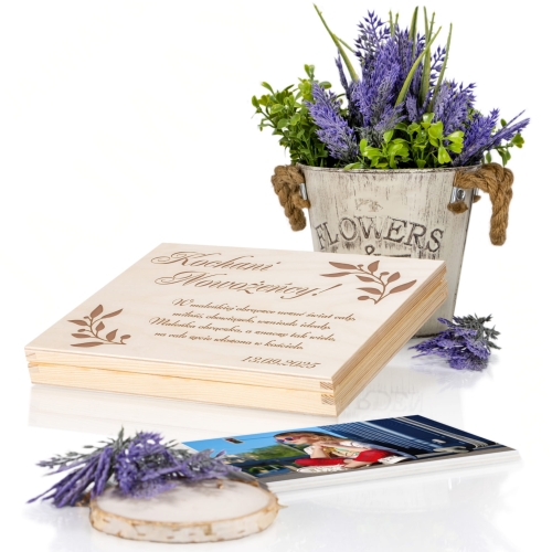 Pudełko na pieniądze PREZENT ŚLUBNY grawer