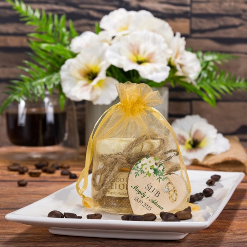 POMYSŁOWE PODZIĘKOWANIA DLA GOŚCI NA ŚLUB serce i miodzik obrączki