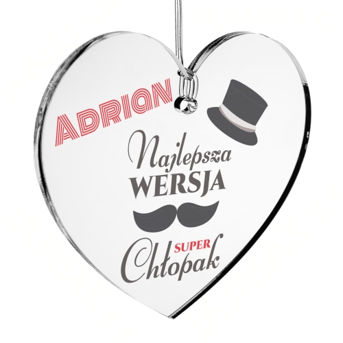 UPOMINEK DLA NIEGO NA DZIEŃ CHŁOPAKA zawieszka do auta super chłopak