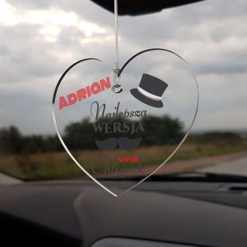 UPOMINEK DLA NIEGO NA DZIEŃ CHŁOPAKA zawieszka do auta super chłopak