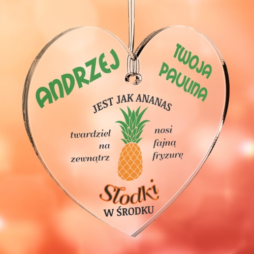 ZABAWNY UPOMINEK NA DZIEŃ CHŁOPAKA gadżet samochodowy zawieszka