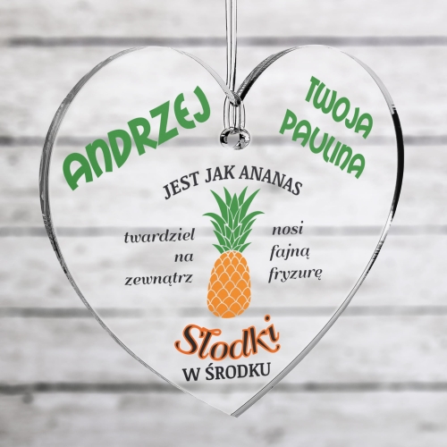 ZABAWNY UPOMINEK NA DZIEŃ CHŁOPAKA gadżet samochodowy zawieszka