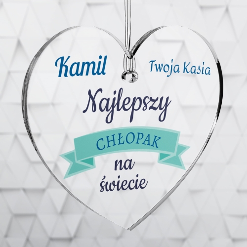 POMYSŁOWY UPOMINEK DLA NIEGO zawieszka do auta na Dzień Chłopaka 