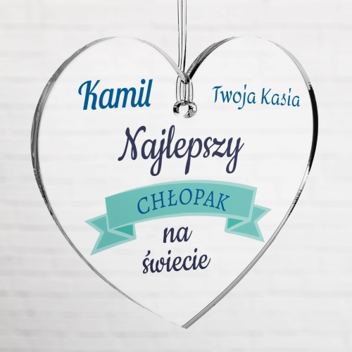 POMYSŁOWY UPOMINEK DLA NIEGO zawieszka do auta na Dzień Chłopaka 