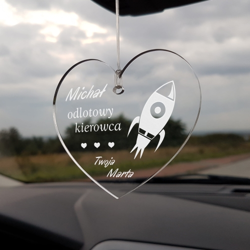 POMYSŁ NA PREZENT DLA NIEGO zawieszka do auta odlotowy kierowca