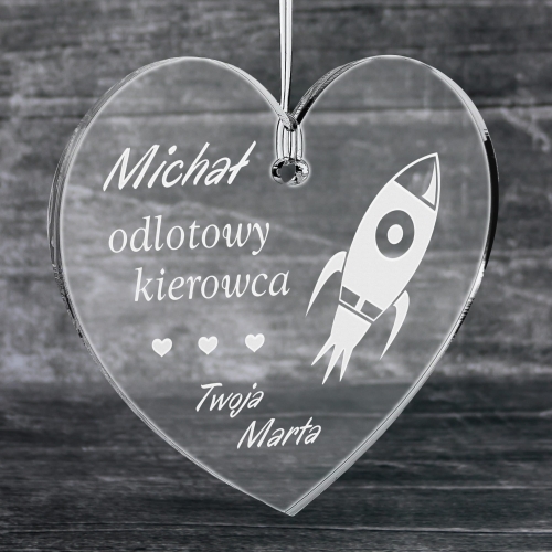POMYSŁ NA PREZENT DLA NIEGO zawieszka do auta odlotowy kierowca
