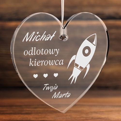 POMYSŁ NA PREZENT DLA NIEGO zawieszka do auta odlotowy kierowca