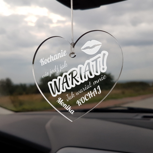 ZAWIESZKA DO AUTA pomysł na prezent na dzień chłopaka grawer