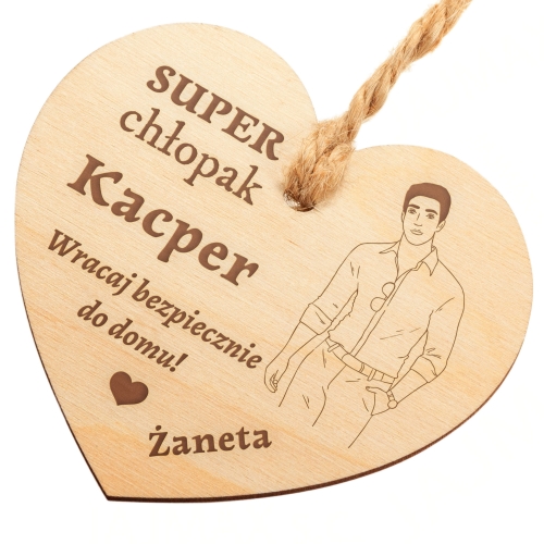 ZAWIESZKA DO SAMOCHODU prezent dla chłopaka grawer 