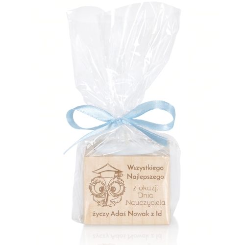 Świecznik UPOMINEK DLA NAUCZYCIELA grawer