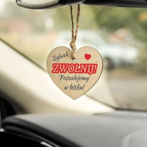 ZAWIESZKA DO SAMOCHODU PREZENT NA DZIEŃ CHŁOPAKA NADRUK