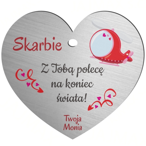 ORYGINALNE PREZENTY NA DZIEŃ CHŁOPAKA zawieszka do auta z nadrukiem