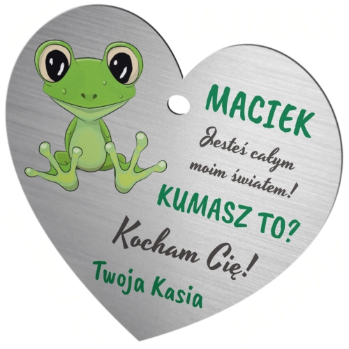 Zawieszka do samochodu na lusterko SUPER PREZENT DLA CHŁOPAKA IMIĘ