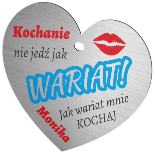 FAJNY PREZENT DLA NIEGO na Dzień chłopaka zawieszka z dedykacją