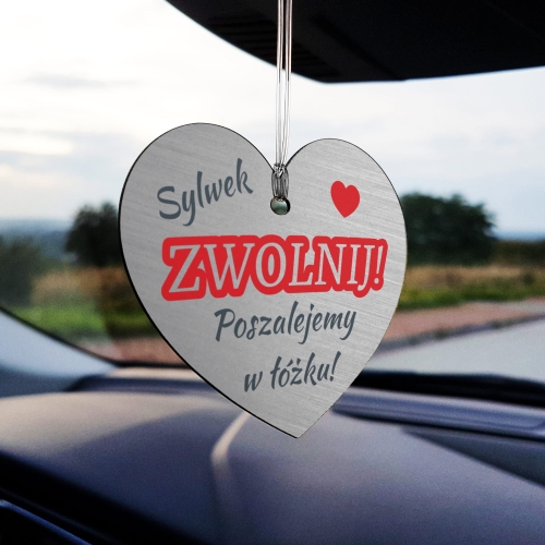 POMYSŁ NA PREZENT DLA CHŁOPAKA Z IMIENIEM zawieszki samochodowe