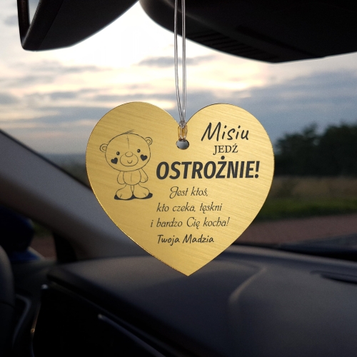 Zawieszki samochodowe pomysłowy upominek na Dzień Chłopaka dla Niego