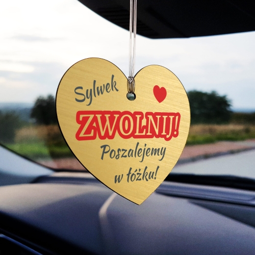 Zawieszka Jak wariat mnie kochaj upominek dla chłopaka kierowcy