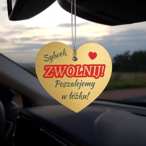 Zawieszka Jak wariat mnie kochaj upominek dla chłopaka kierowcy