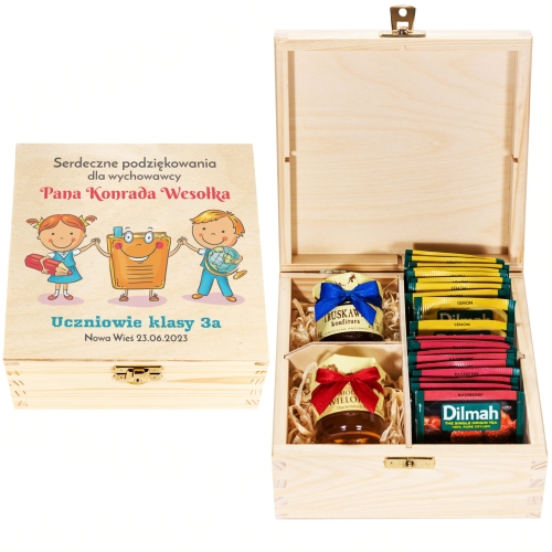 ZESTAW PREZENTOWY podziękowania dla wychowawcy z Twoim nadrukiem