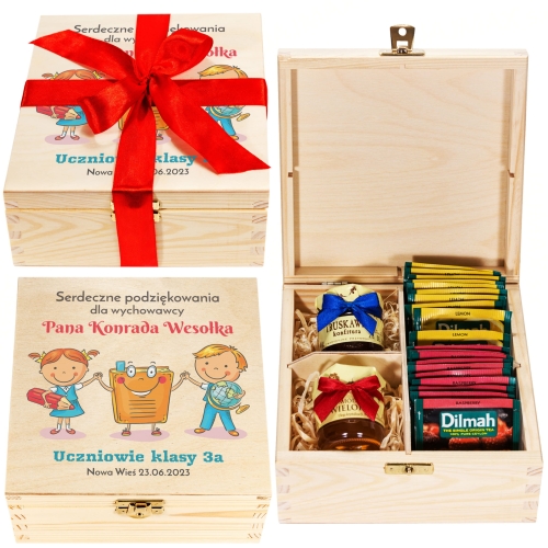 ZESTAW PREZENTOWY podziękowania dla wychowawcy z Twoim nadrukiem