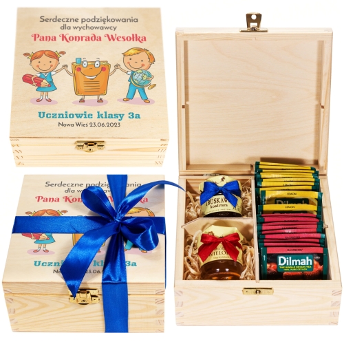 ZESTAW PREZENTOWY podziękowania dla wychowawcy z Twoim nadrukiem