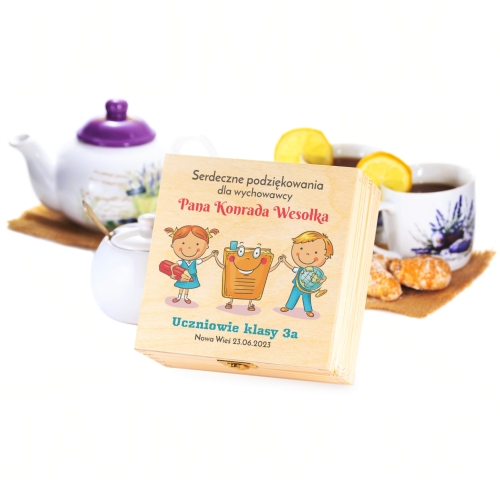 ZESTAW PREZENTOWY podziękowania dla wychowawcy z Twoim nadrukiem