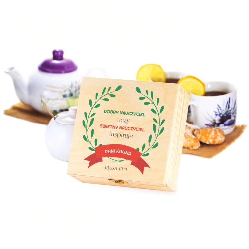 SŁODKI KOSZ UPOMINKOWY dobry nauczyciel uczy świetny inspiruje