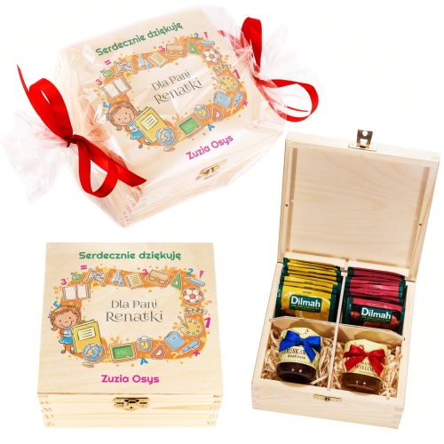 POMYSŁOWY PREZENT PODZIĘKOWANIE DLA NAUCZYCIELA zestaw słodkości
