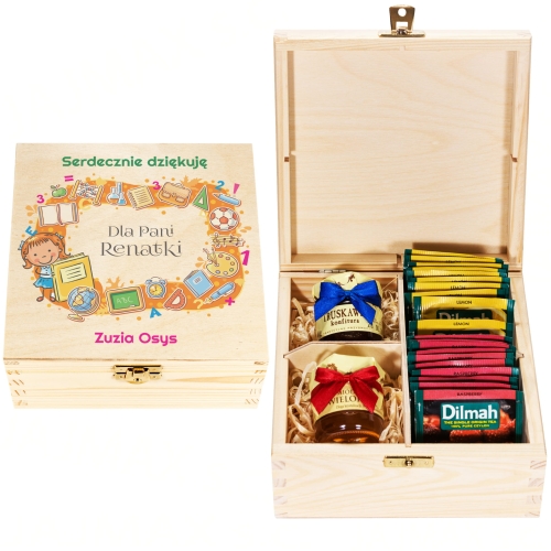 POMYSŁOWY PREZENT PODZIĘKOWANIE DLA NAUCZYCIELA zestaw słodkości