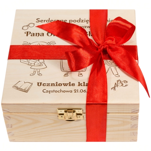 PODZIĘKOWANIA DLA WYCHOWAWCY pudełko z herbatami Dilmah prezent