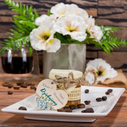 MIODZIK I BRELOCZEK słodkie podziękowanie dla nauczyciela ZESTAW