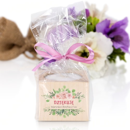 SUPER PREZENT DLA NAUCZYCIELA drewniany świecznik z podpisem