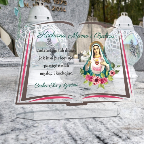 PODSTAWKA NA ZNICZ księga xxl wszystkich świętych nadruk