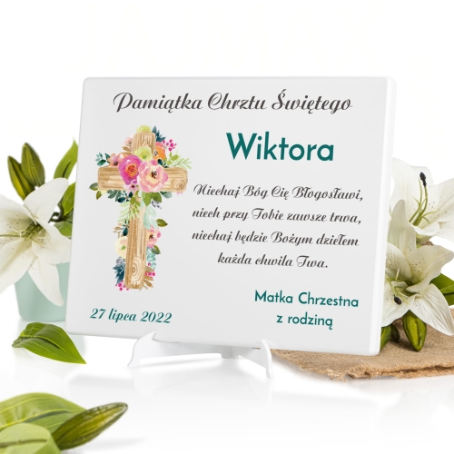 PAMIĄTKA CHRZTU ŚWIĘTEGO piękny prezent dla dziecka cytat podpis