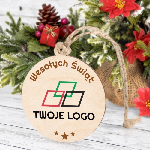 BOMBKA zawieszka FIRMOWA dla firm pracowników nadruk