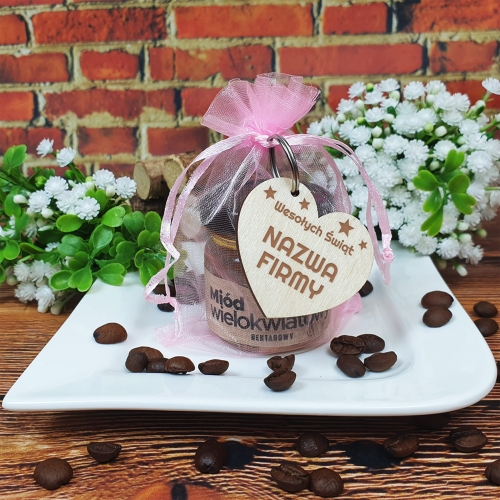 Firmowy Zestaw Upominkowy Na Święta Miodzik i Brelok