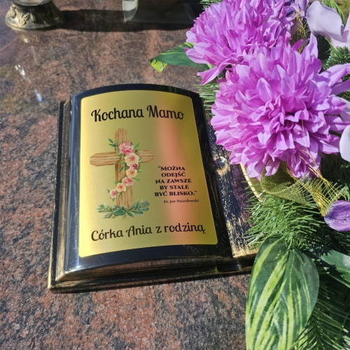 DONICA KSIĘGA NA GRÓB I DUŻY STROIK piękna ozdoba na cmentarz