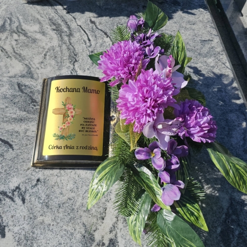 DONICA KSIĘGA NA GRÓB I DUŻY STROIK piękna ozdoba na cmentarz