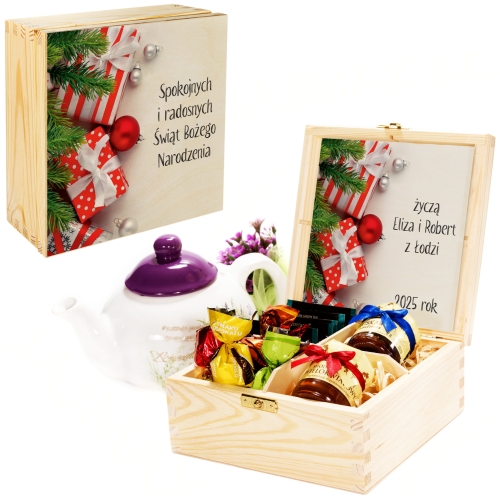 HERBACIARKA z wkładką Box Prezentowy zestaw na Boże Narodzenie