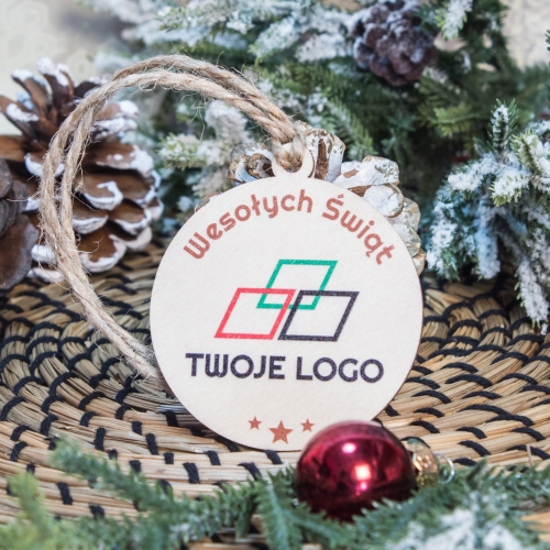 BOMBKA zawieszka FIRMOWA dla firm pracowników nadruk