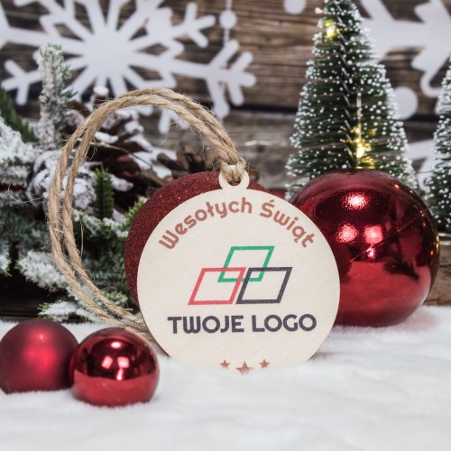 BOMBKA zawieszka FIRMOWA dla firm pracowników nadruk